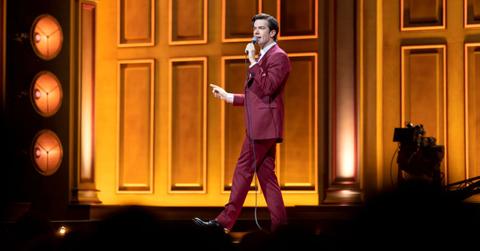 John Mulaney performing 'Baby J' onstage