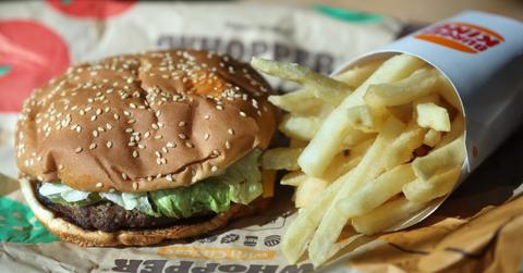 A Burger King Whopper and fries