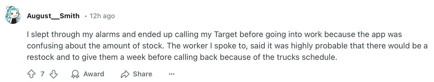 Reddit user says Target employee confirmed there was a good chance 'Onyx Storm' would be restocked.