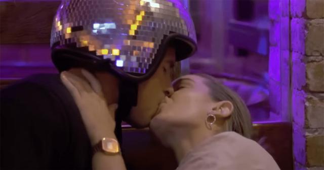 Culver and Jaimee kissing on 'Below Deck: Down Under.'