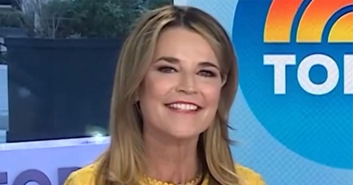 Savannah Guthrie during her first day back on the Today show.