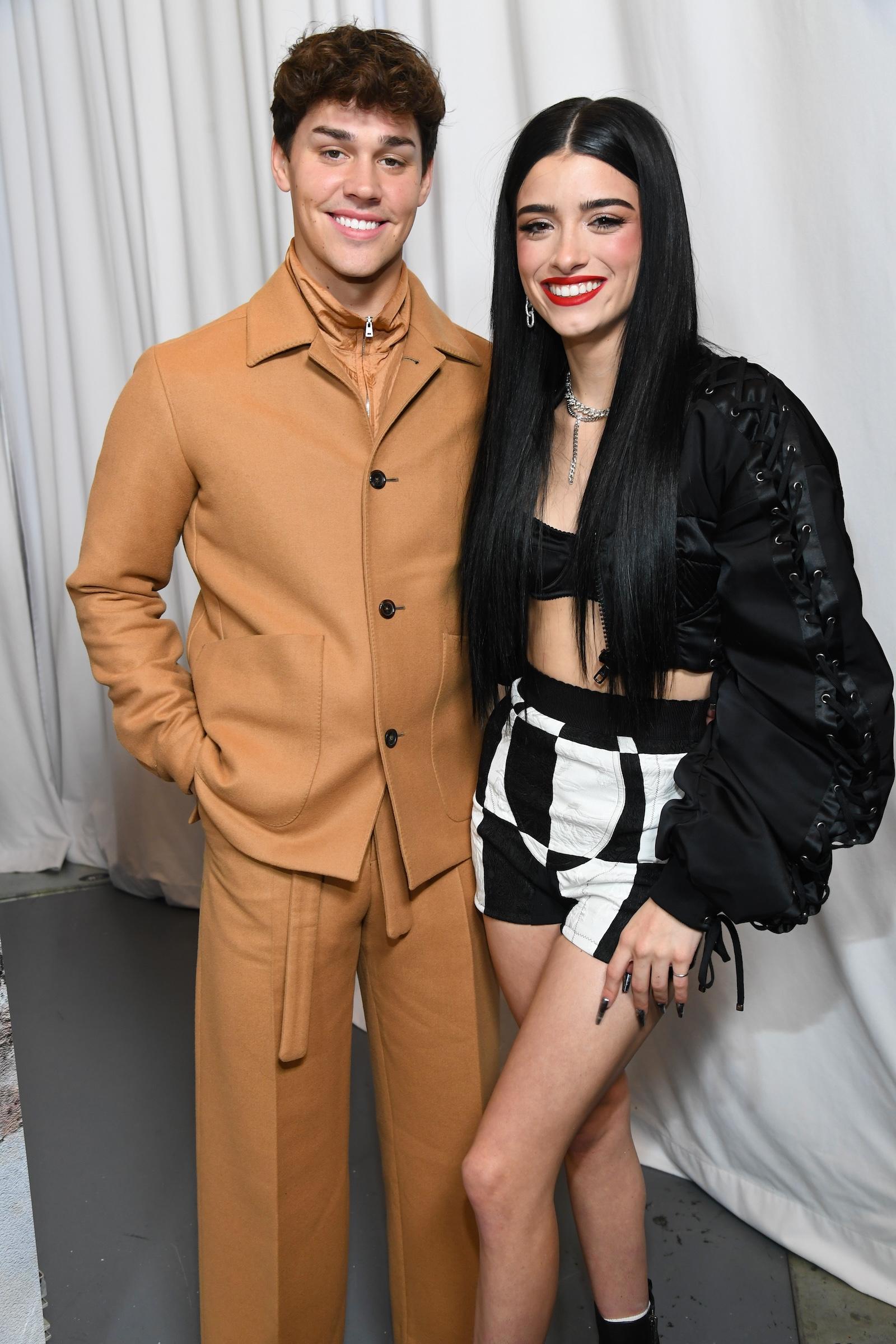 Noah Beck and Dixie D'Amelio at iHeartRadio's Z100 Jingle Ball 2021 on December 10, 2021 in New York City. 