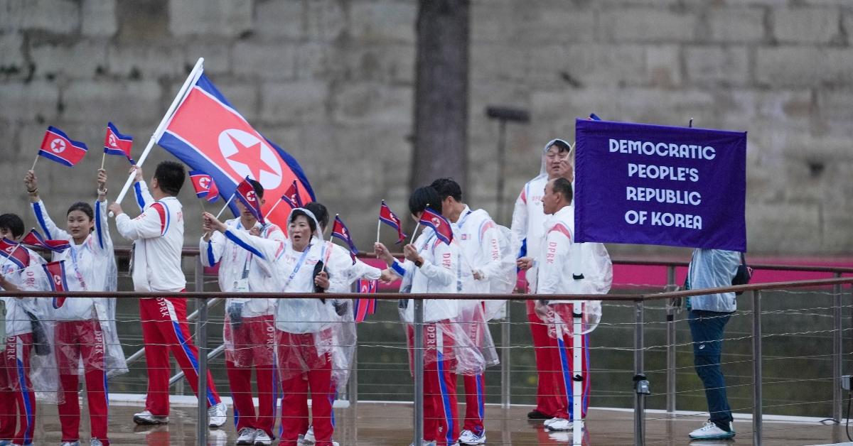 North Korea at opening day ceremony at the Olympics