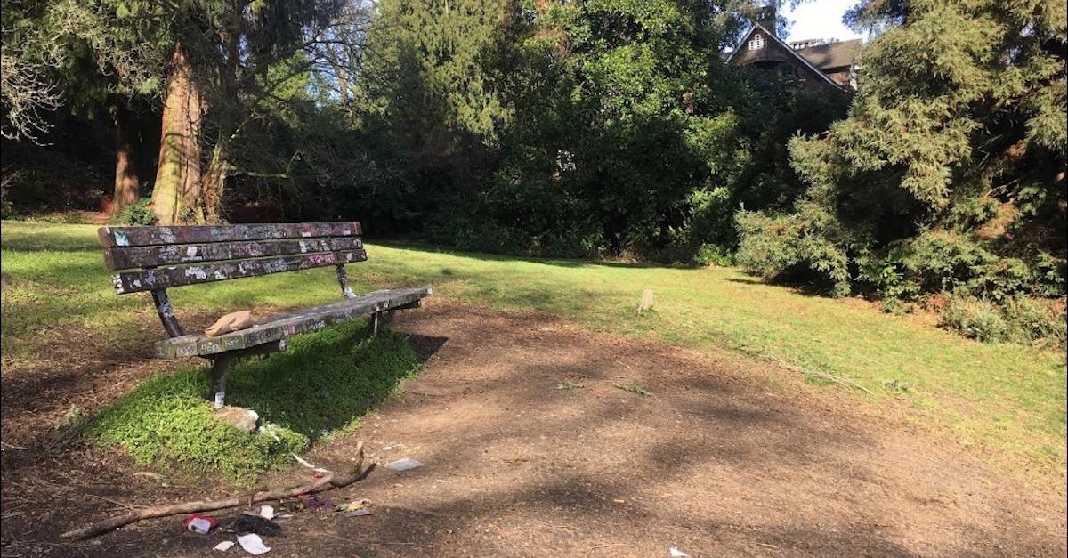 viretta park bench kurt cobain