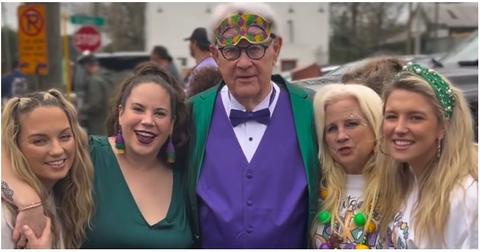 Whitney Way Thore and her family attending Mardi Gras