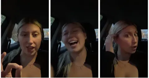 woman overhears woman yell at flirty guy on plane after telling her he has girlfriend two drinks in