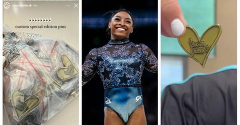 Simone Biles custom Olympic pin