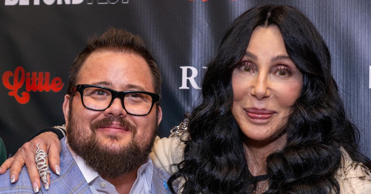 Cher and her son, Chaz Bono, at the Beyond Fest Los Angeles Premiere of 'Little Bites' on Oct. 3, 2024.