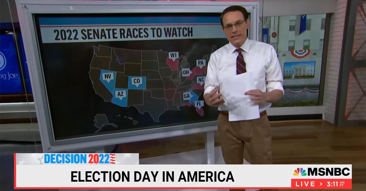 Steve Kornacki providing US election coverage