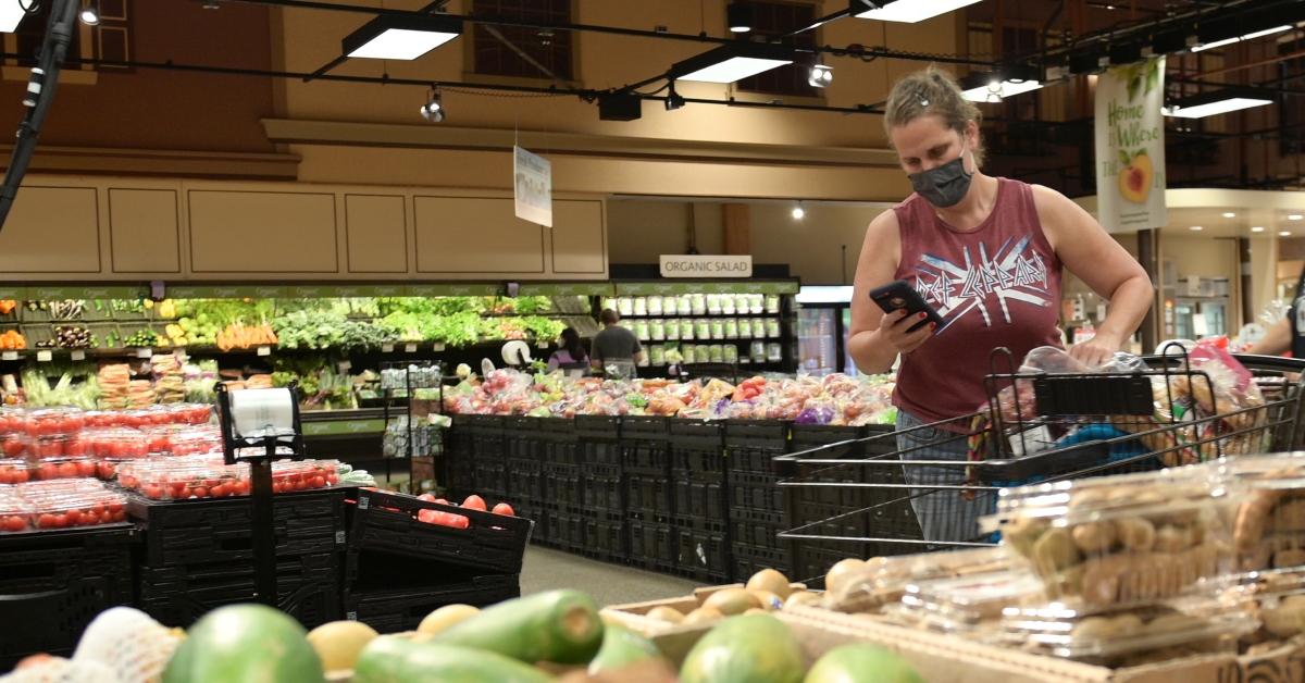 woman in grocery store