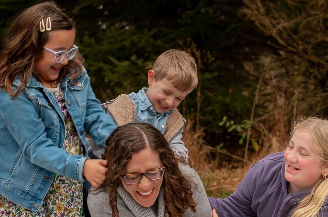 Amy Palanjian and her kids