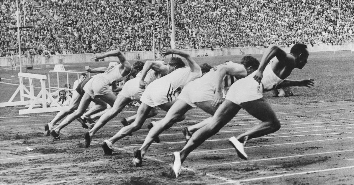 Jesse Owens at the 1936 Olympics