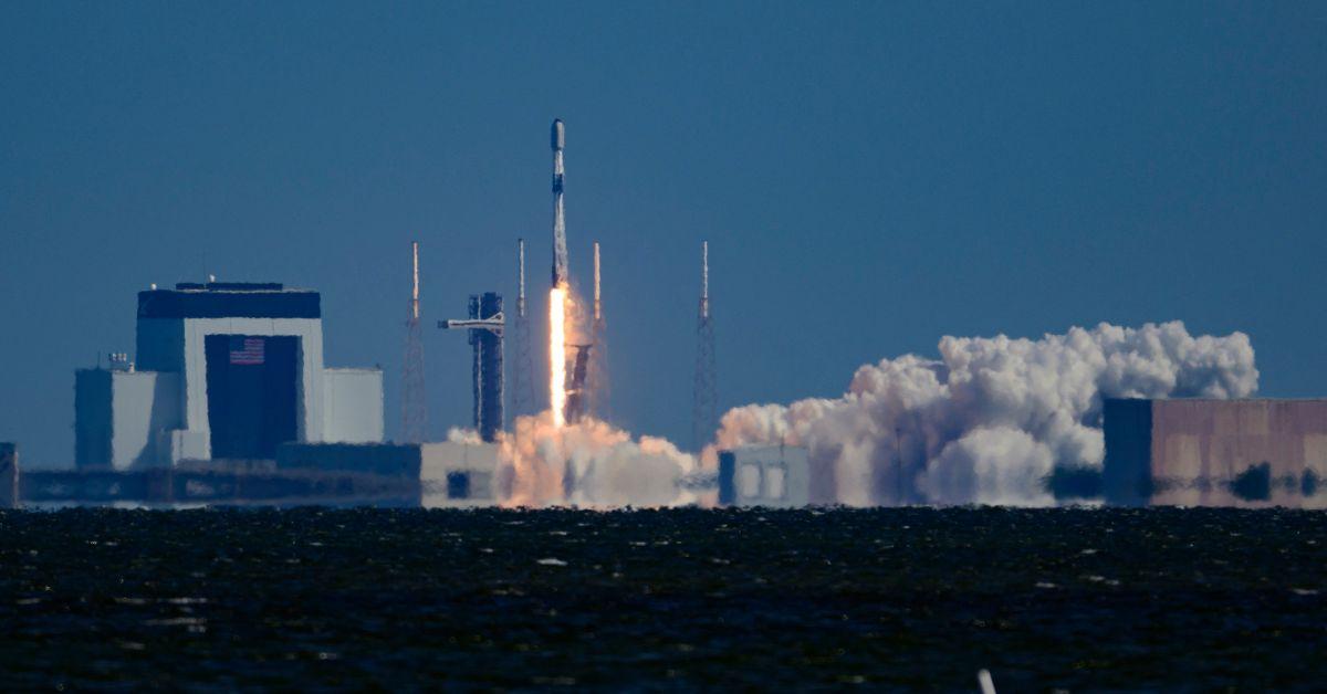 A SpaceX launch in February of 2025. 