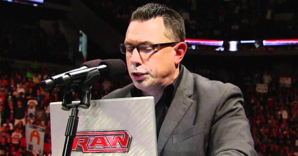 Michael Cole during 'Raw' in May 2011.