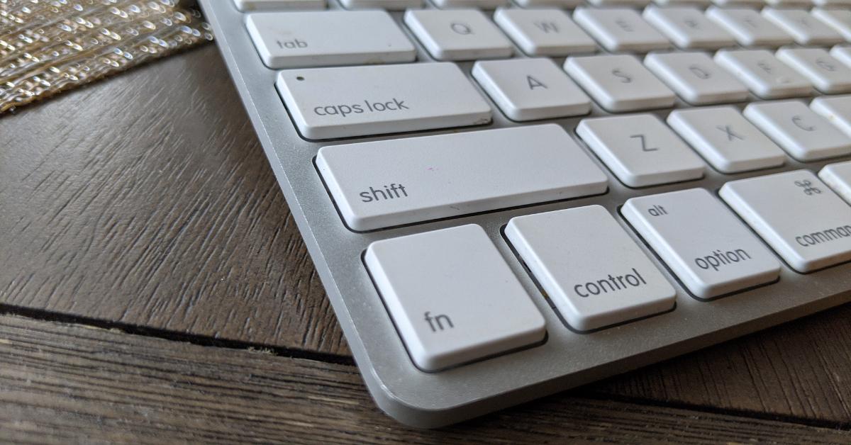 Wireless Mac bluetooth keyboard.