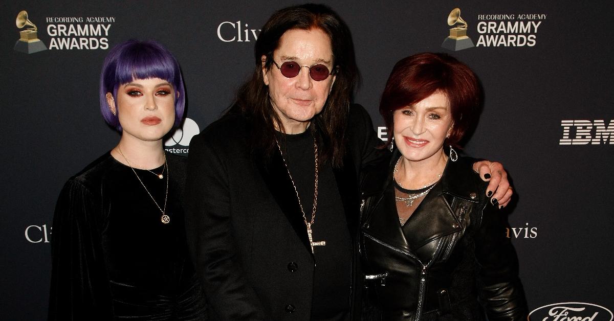 (L-R): Kelly Osbourne, Ozzy Osbourne, and Sharon Osbourne