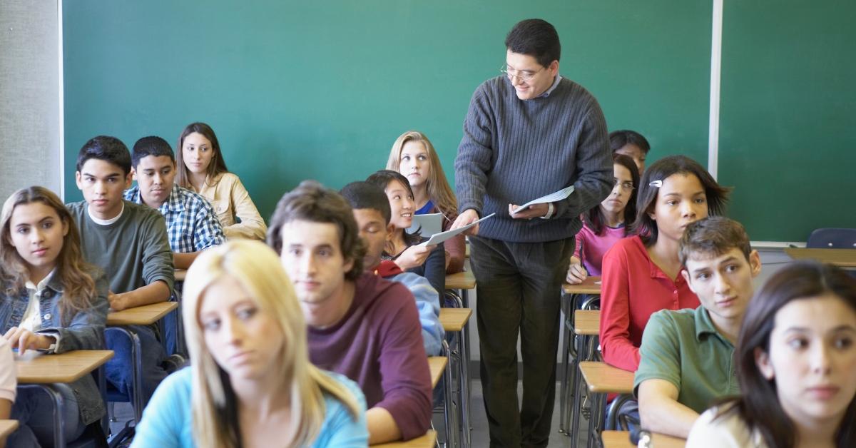 teacher in classroom