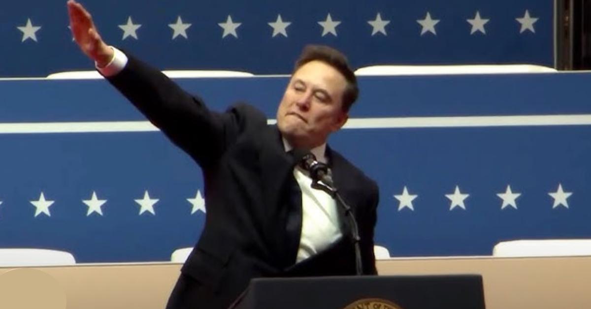 Elon Musk reportedly made a fascist-style salute during celebrations following Donald Trump's second presidential inauguration.