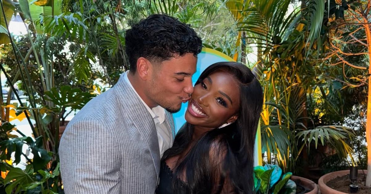 (l-r): Kenny Rodriguez and JaNa Craig at a 'Love Island' event