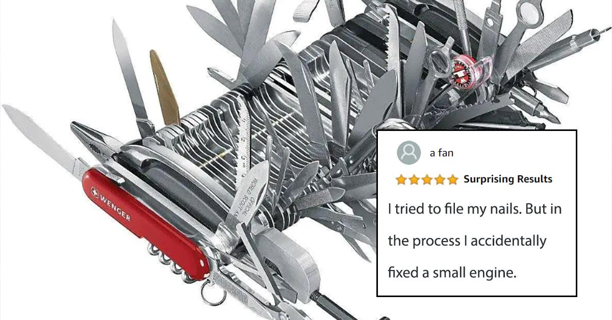 This 10,000 Swiss Army Knife Has Some Hilarious Reviews On Amazon