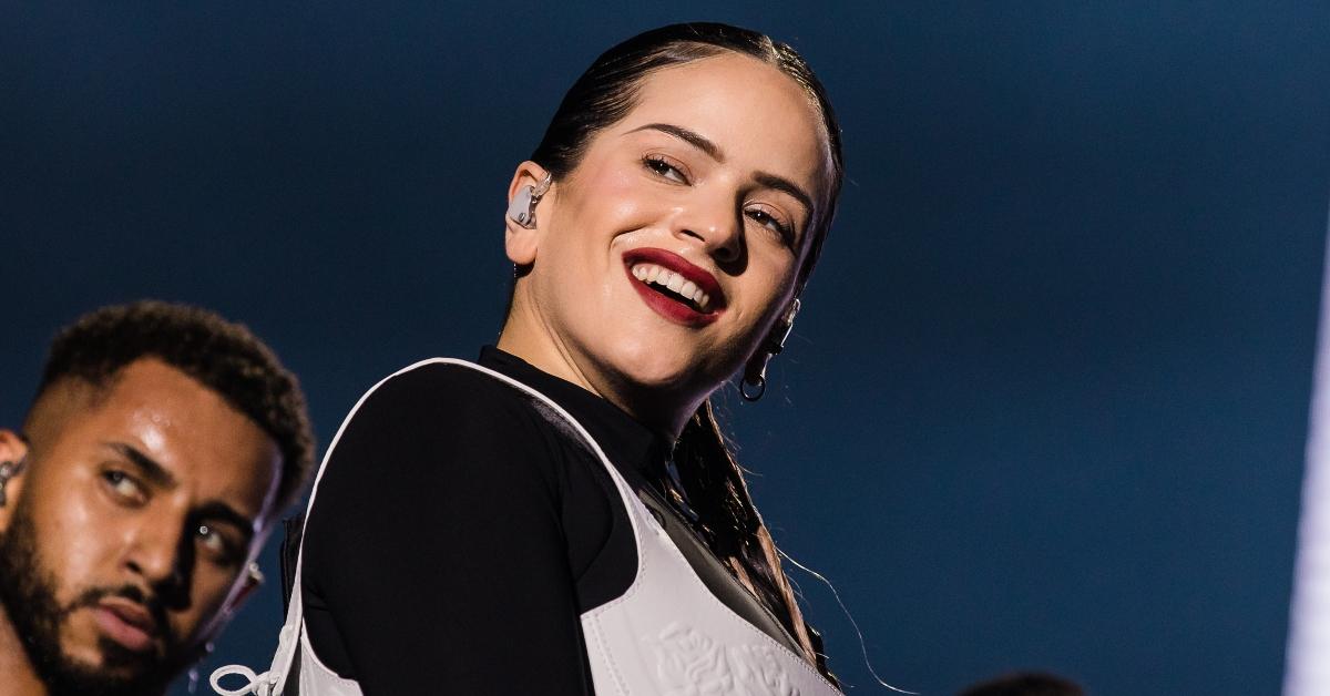 Rosalía performs live on stage during the closing day of Lollapalooza Brazil at Autodromo de Interlagos on March 26, 2023 in Sao Paulo, Brazil. (Photo by Mauricio Santana/Getty Images)