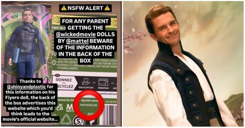 mattel package of Fiyero doll