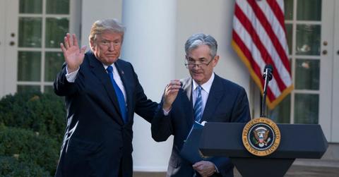 President Donald Trump and Jerome Powell