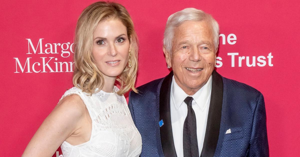 Robert Kraft (R) and his wife Dana Blumberg (L)