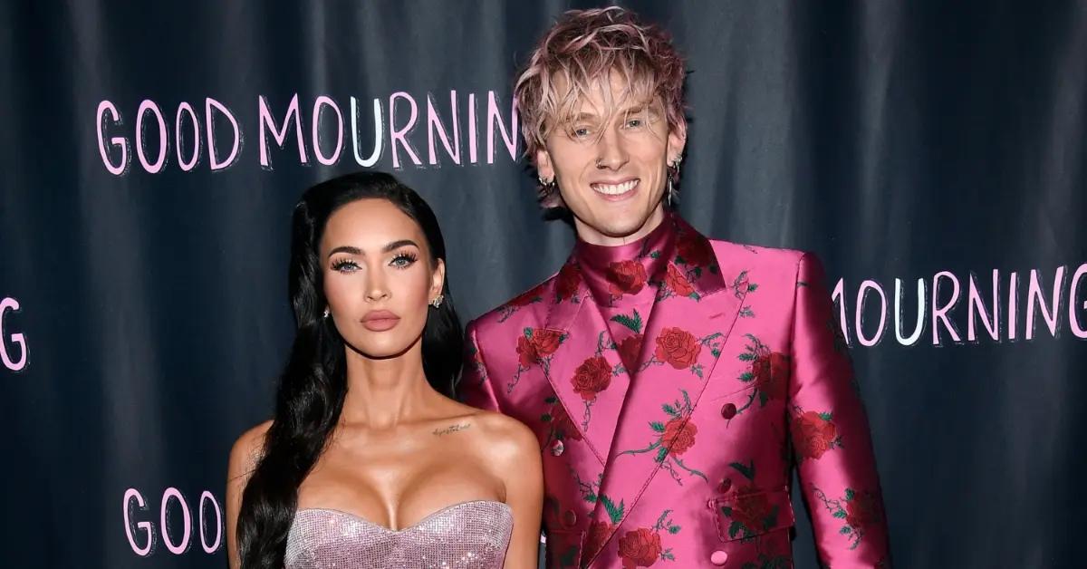 Megan Fox and Machine Gun Kelly attend the 'Good Mourning' premiere.