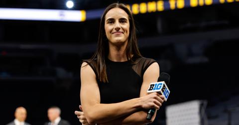 Caitlin Clark wearing a black sleeveless top in 2022