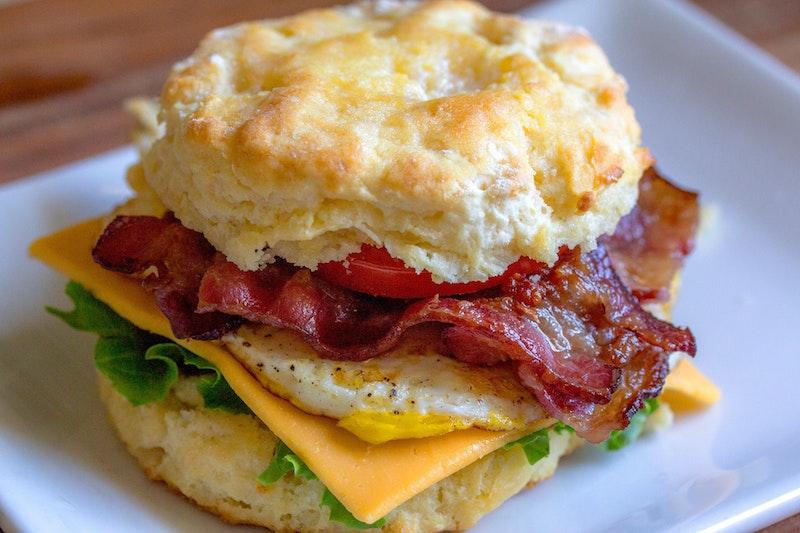 bacon biscuit breakfast