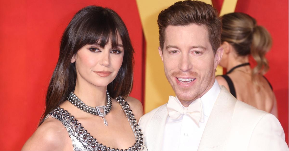 Nina Dobrev and Shaun White attend the 2024 Vanity Fair Oscar Party.