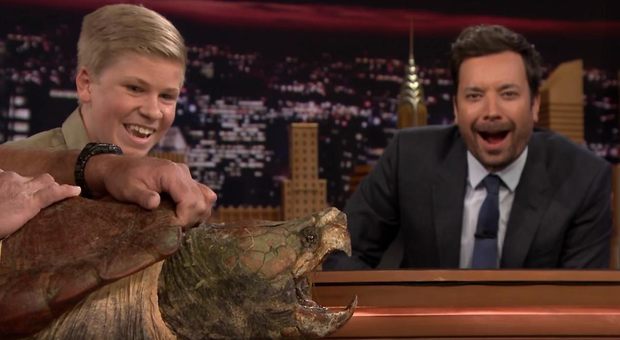 Robert Irwin and Jimmy Fallon