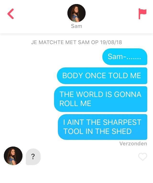 The Best (and Worst) Tinder Pick-up Lines Inspired By Your Match's Name