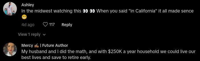 woman calculates how much it costs to live