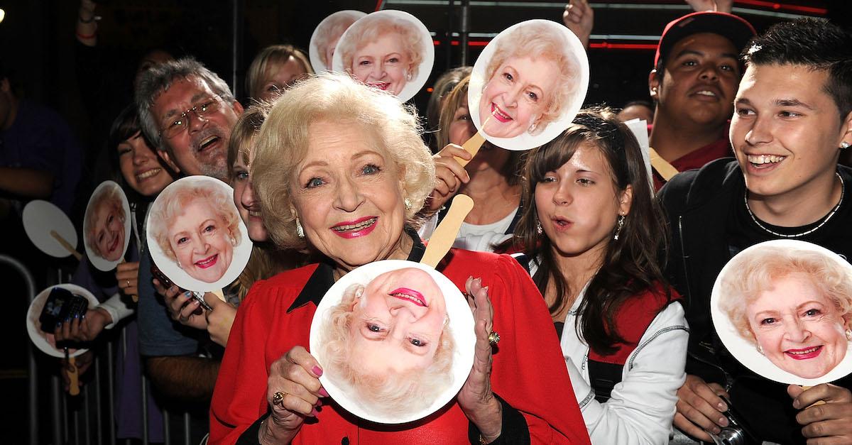 Betty White and fans