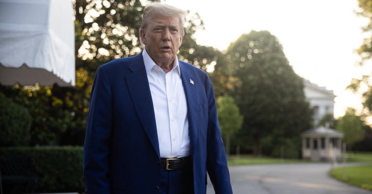 President Donald Trump at the White House