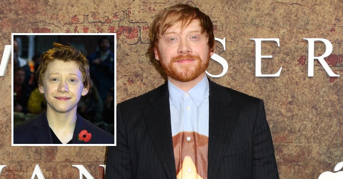 Rupert Grint then vs. now.