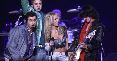 Chric Kirkpatrick, Justin Timberlake, Britney Spears, and Joe Perry
