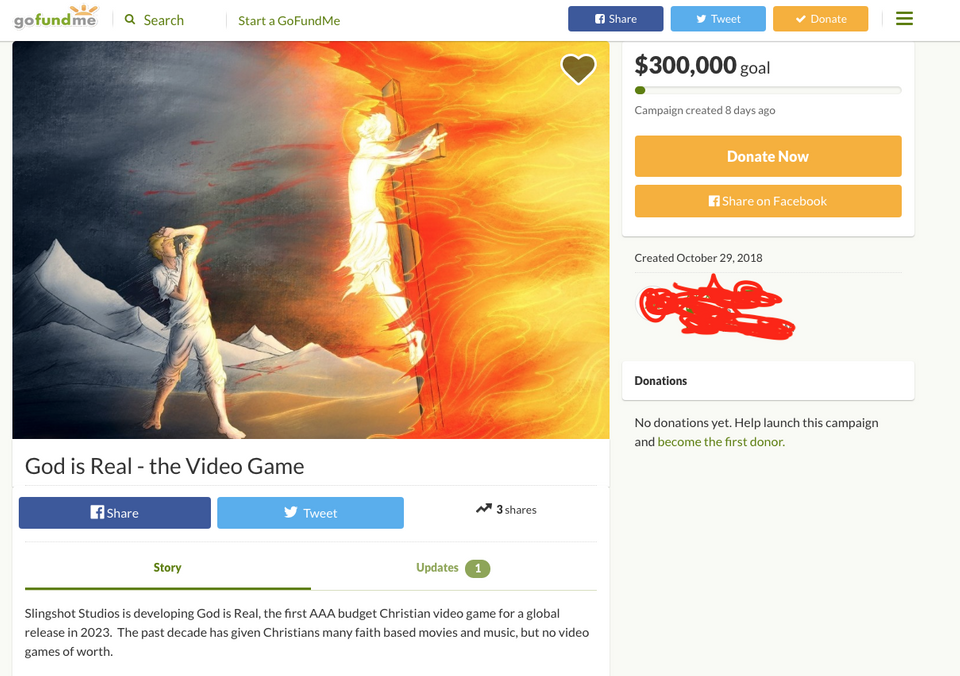 christian game gofundme