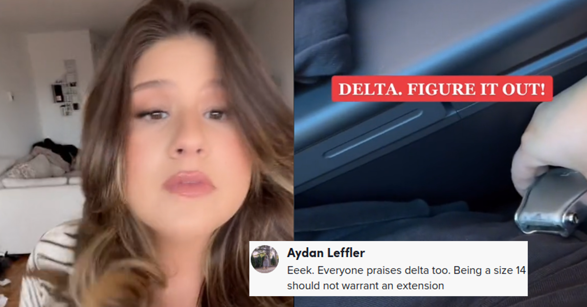 Plus-size model shames Delta for seat belts that don't fit her