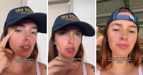 Contacts with built-in sunglasses