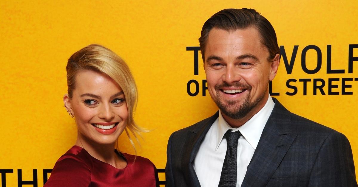 Margot Robbie and Leonardo DiCaprio.