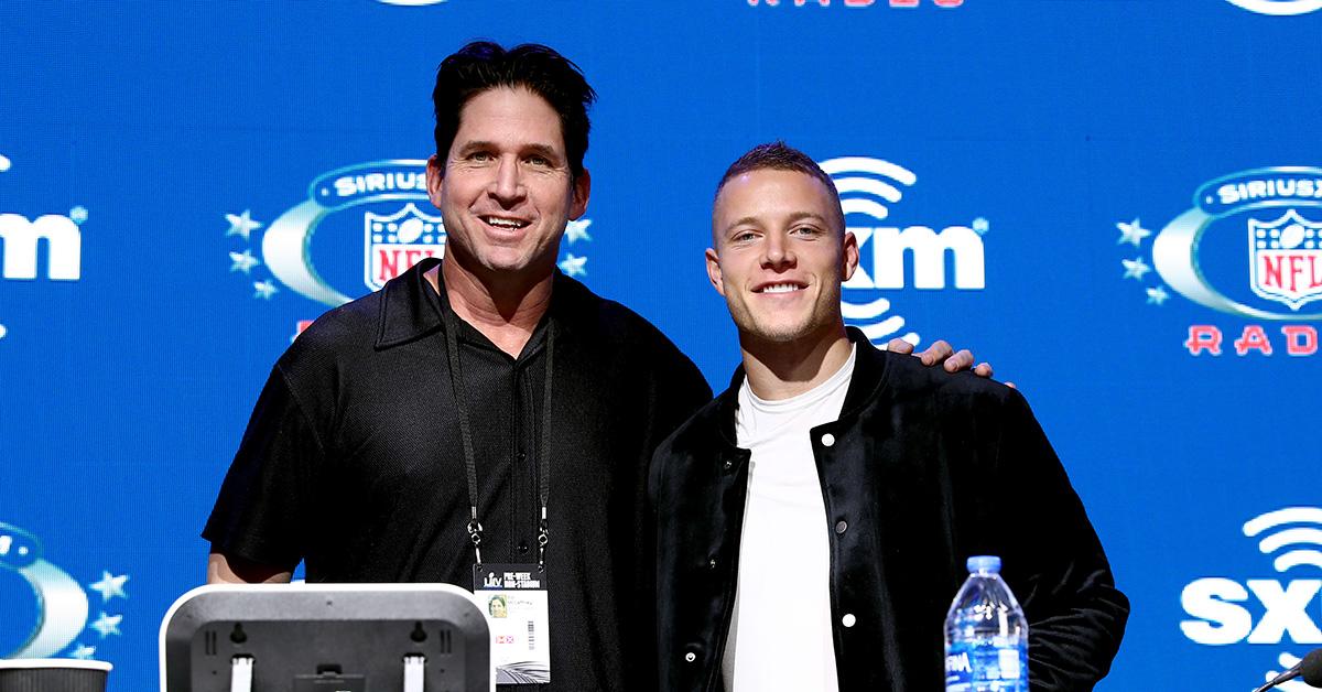 Christian and Ed McCaffrey at a Sirius XM event on Jan. 30, 2020