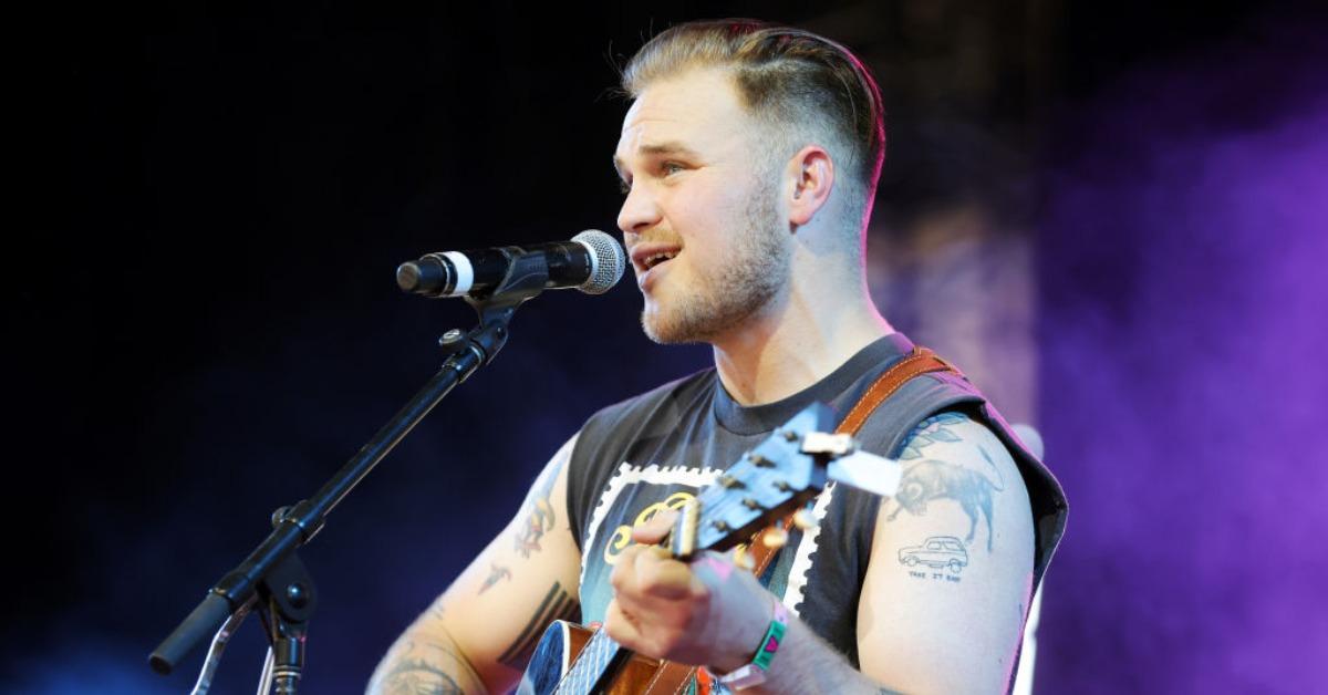 Zach Bryan performs onstage during Day 2 of the 2022 Stagecoach Festival at the Empire Polo Field on April 30, 2022 in Indio, California