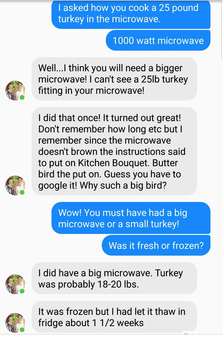 microwave turkey challenge