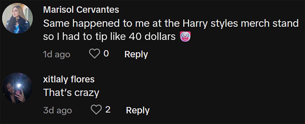 Comments on viral video about customer not being given the option to not tip.