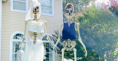 12-Foot Skeleton Halloween Decorations