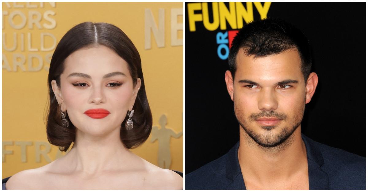 (l-r): Selena Gomez and Taylor Lautner