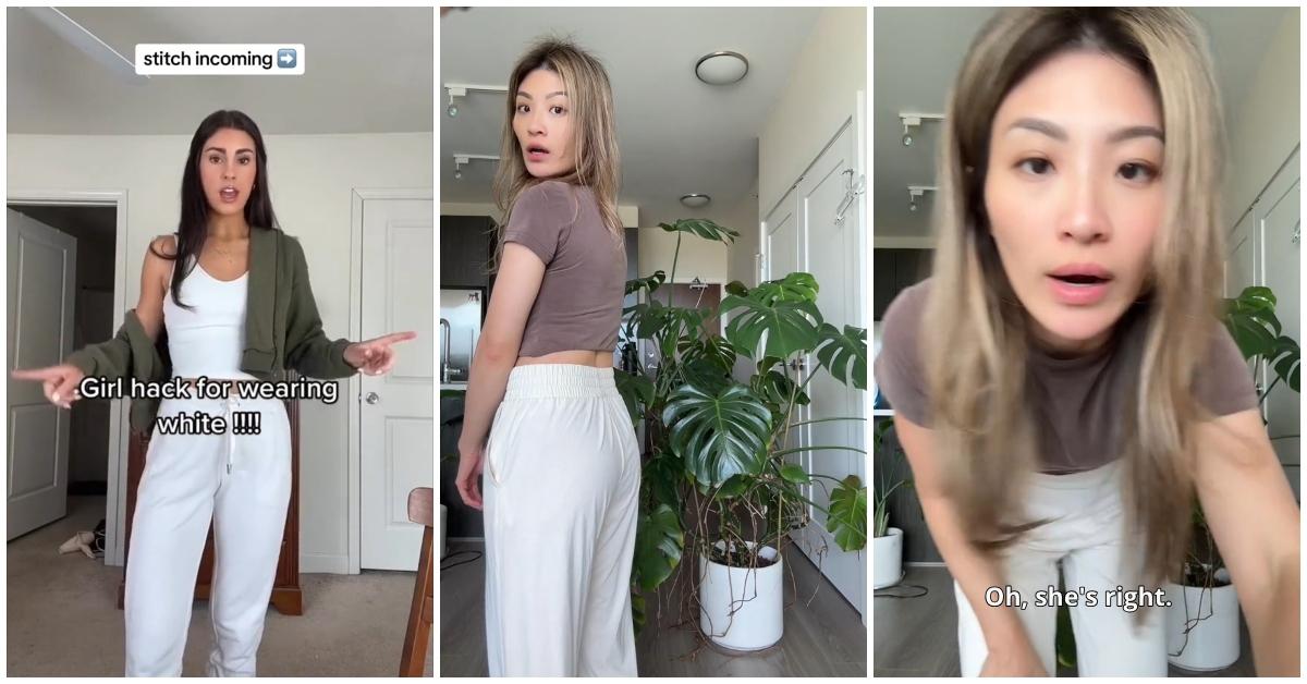 Woman Shared the Best Color to Wear Under White Clothes